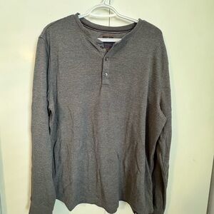 Denver Hayes Charcoal Henley Shirt